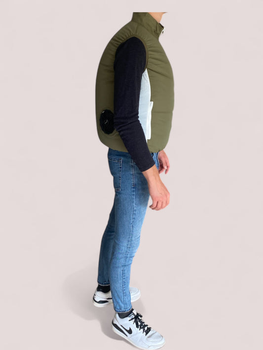 Gilet Chaki con ventola
